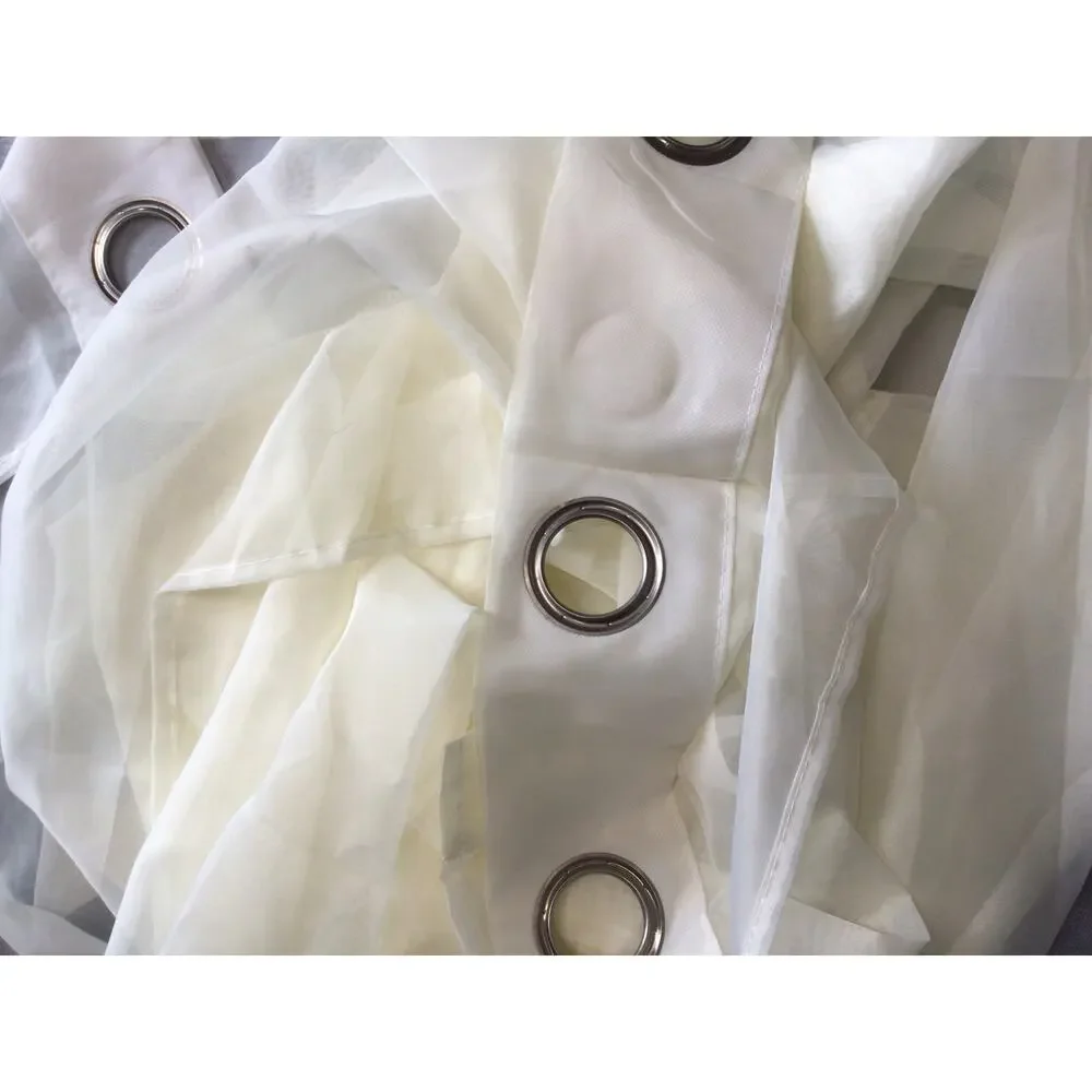 2 Curtain Panels, Ring Rod